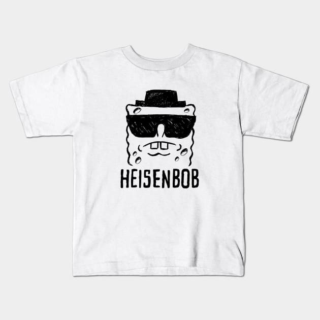 Sponge Bob Breaking Bad Parody Heisenbob Kids T-Shirt by DeepFriedArt